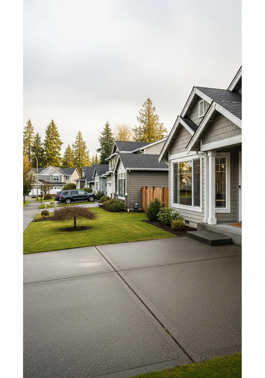Everett residential neighborhood with suburban homes and well-maintained properties.
